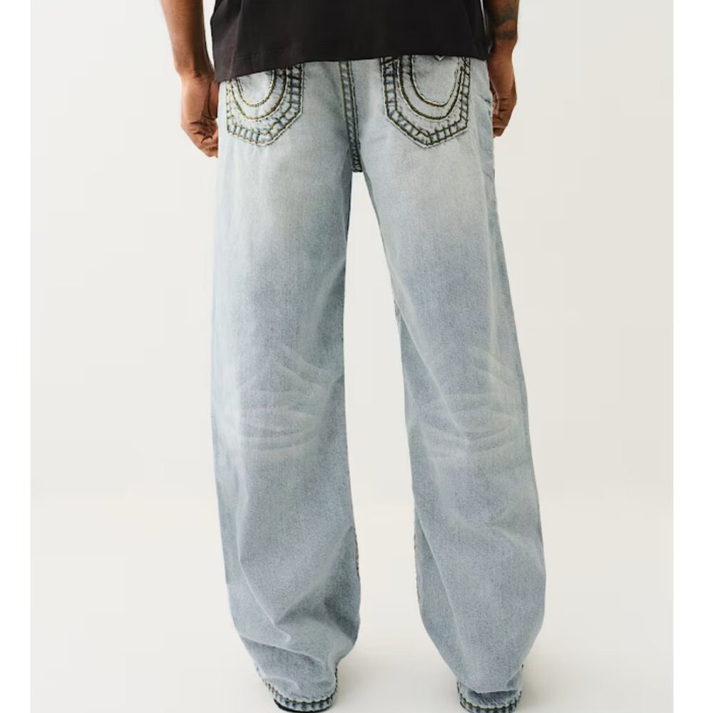 TRUE RELIGION VINNY QUAD SUPER T ULTRA BAGGY JEAN SZ 32 BNWT